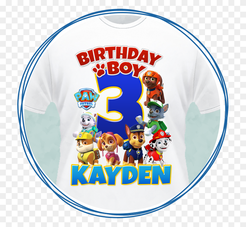 721x716 Printable Baby Amp Kids Iron On Transfers By Lkco Tagged Paw Patrol Birthday Boy Iron On Shirt, Clothing, Apparel, Super Mario HD PNG Download
