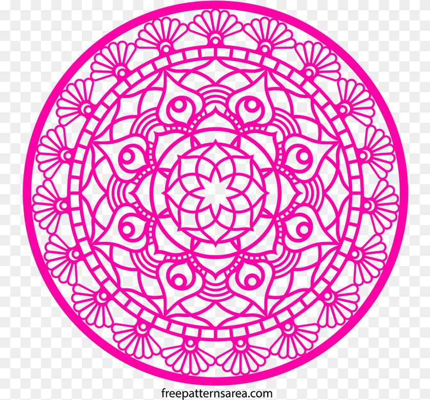 755x782 Printable Circle Mandala Silhouette Vector Design Circle Mandala Pattern, Home Decor, Machine, Wheel Transparent PNG