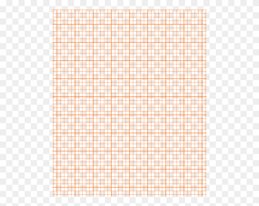 501x609 Printable Graph Paper Orange Plaid, Pattern, Grille Descargar Hd Png