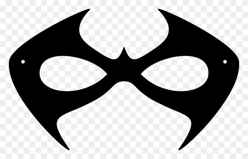 1803x1109 Printable Halloween Masks Nightwing Mask Template Printable, Symbol, Stencil, Batman Logo HD PNG Download