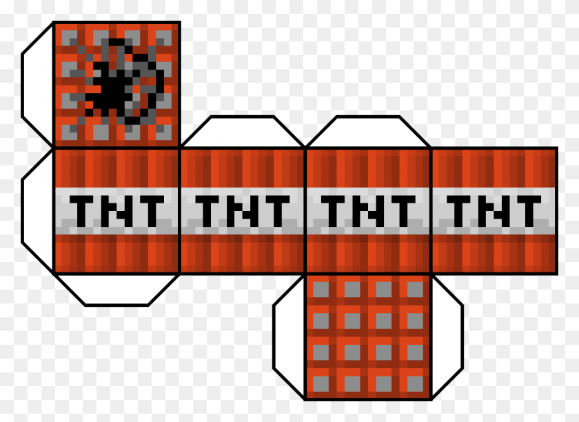 1283x908 Версия Для Печати Minecraft Tnt Box, Super Mario Hd Png Скачать