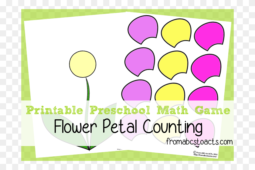700x500 Printable Preschool Math Games Flower Activities Preschool, Ball, Balloon, Graphics HD PNG Download