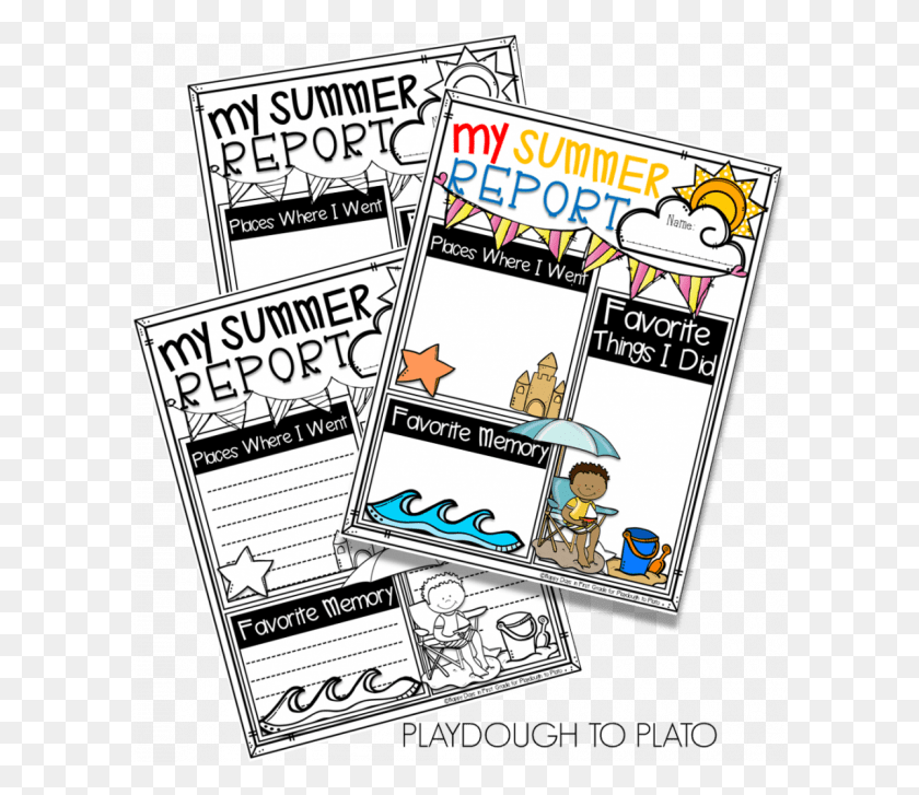 600x667 Printable Summer Report Cartoon, Magazine, Tabloid, Text HD PNG Download