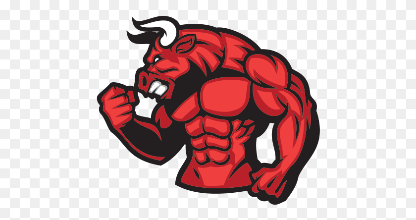 452x384 Printed Vinyl Gym Bodybuilder Muscle Red Bull Stickers Muscle Stickers Red Bull, Hand, Fist, Plant HD PNG Download