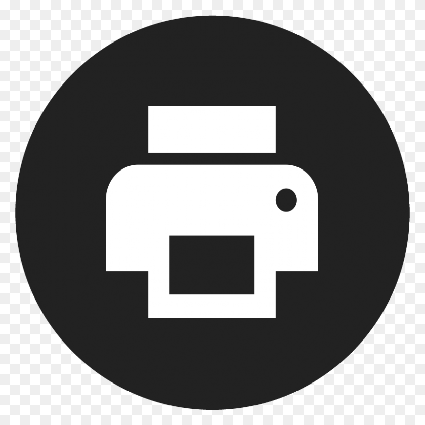801x801 Descargar Png Botón Compartir Impresora Daily Dot Logo, Primeros Auxilios, Dispositivo Eléctrico, Plantilla Hd Png