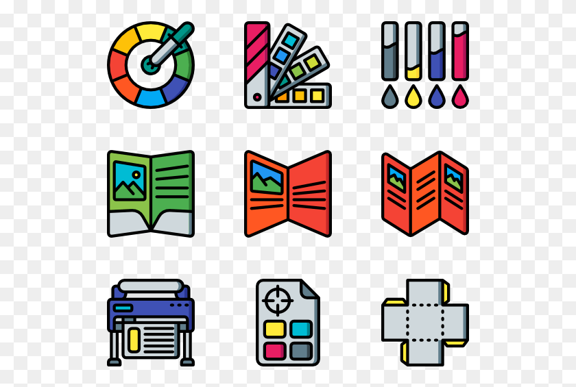 529x505 Printing Station Train Station Icon, Stained Glass, Pac Man HD PNG Download