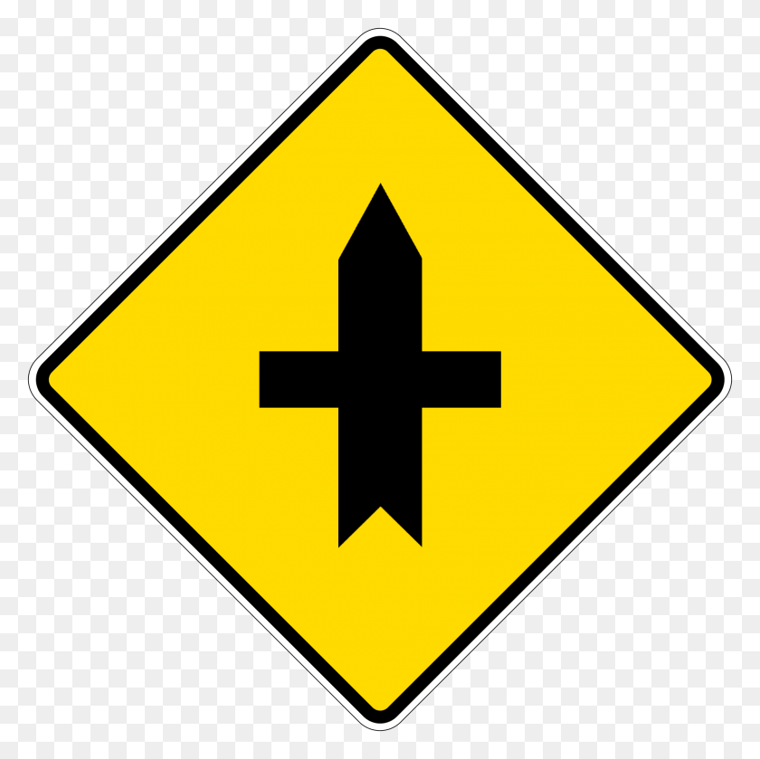 2000x2000 Priority Road Sign Pw 03, Symbol, Sign HD PNG Download