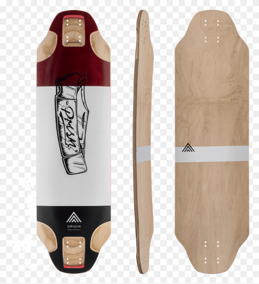 905x1001 Prism Origin V2 Longboard Skateboard Deck W Grip, Oars, Alcohol, Beverage HD PNG Download