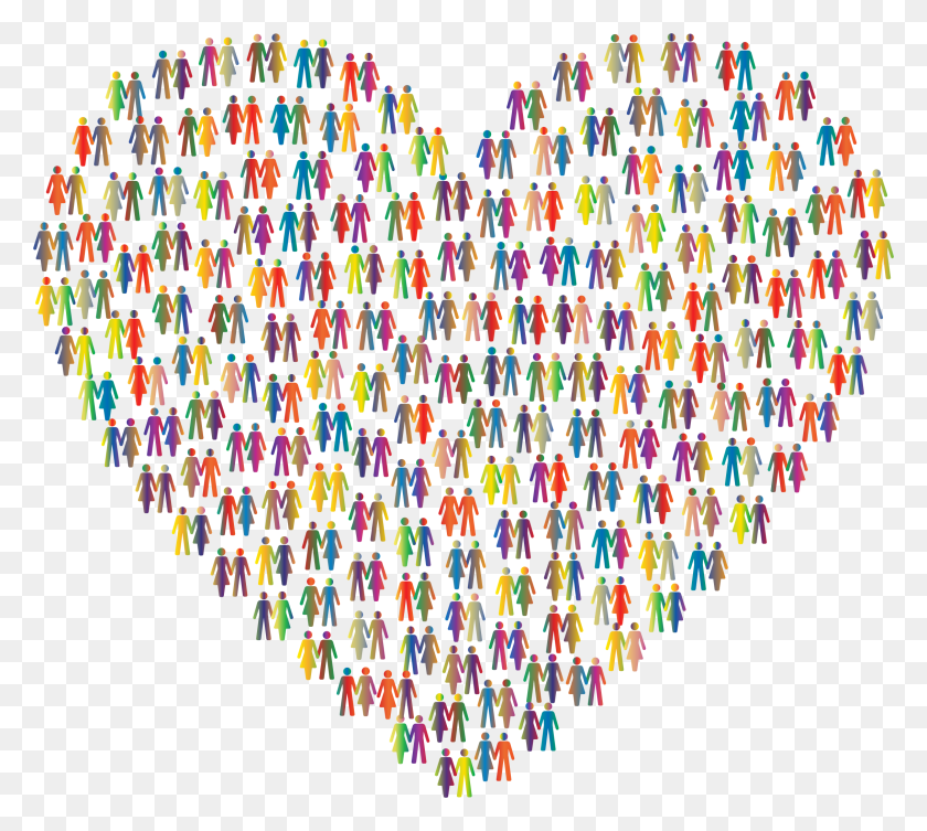 2263x2012 Prismatic Human Cooperation Heart 3 No Background Cooperation Clipart, Person, Accessories, Accessory HD PNG Download