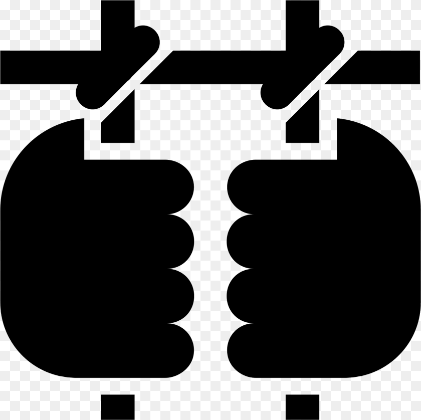 Prisoner Filled Icon, Gray Transparent PNG