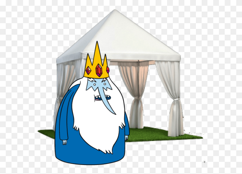 584x542 Descargar Png Private Cabana Logo Adventure Time Ice King Ice Lightning, Canopy, Lámpara, Gazebo Hd Png