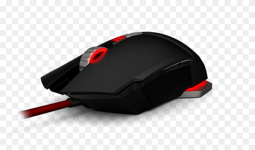 1000x561 Pro Gaming Mouse Mouse Back View, Hardware, Computer, Electronics HD PNG Download