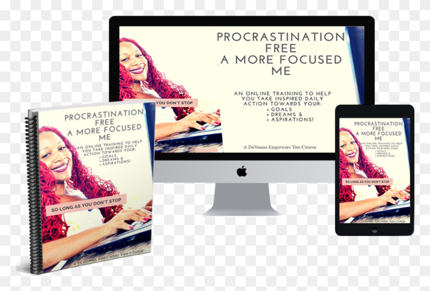 1123x734 Procrastination Free A More Focused Me Online Advertising, Person, Human, Computer HD PNG Download