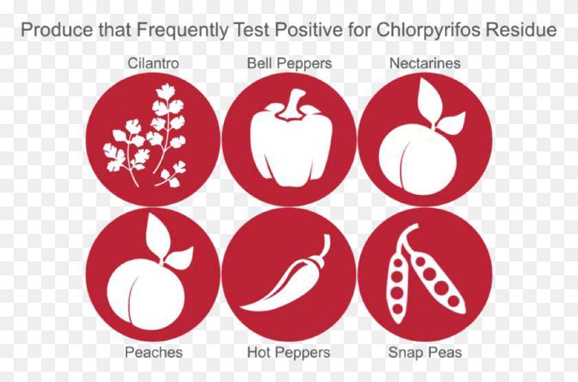 933x593 Produce Most Likely To Contain Chlorpyrifos Emblem, Label, Text, Plant Descargar Hd Png