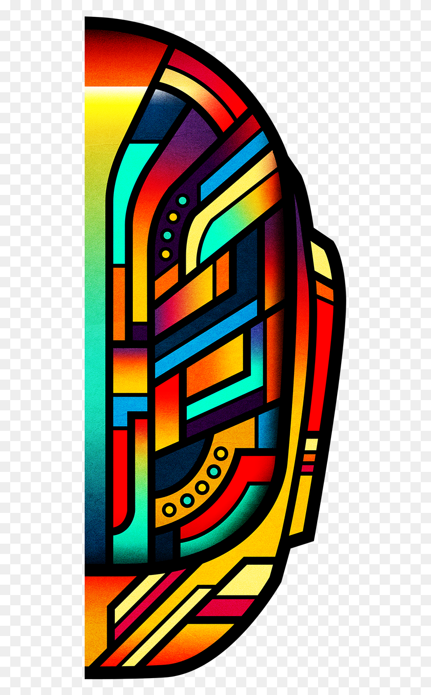 512x1295 Producersdj Collection Stained Glass, Modern Art HD PNG Download