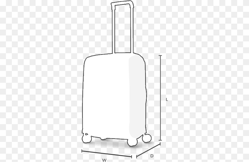 293x548 Product Dimensions Suitcase, Baggage Clipart PNG
