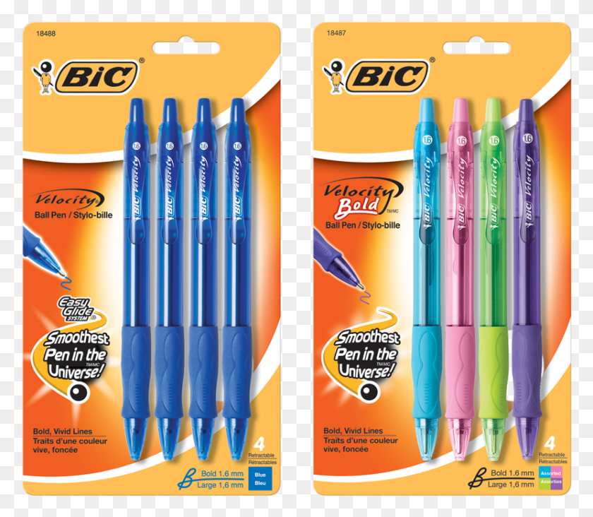 831x716 Product Image Bic Velocity 1.6 Blue, Pen, Text, Marker HD PNG Download