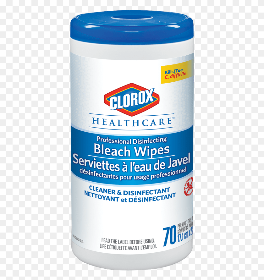 395x831 Product Image Clorox Bleach Wipes Canada, Can, Tin, Bottle HD PNG Download