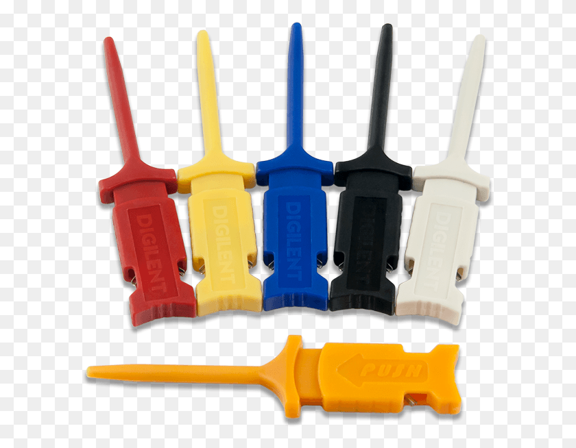 601x594 Product Image Of The 6 Pack Of Mini Grabber Test Clips Digilent, Tool, Scissors, Blade HD PNG Download