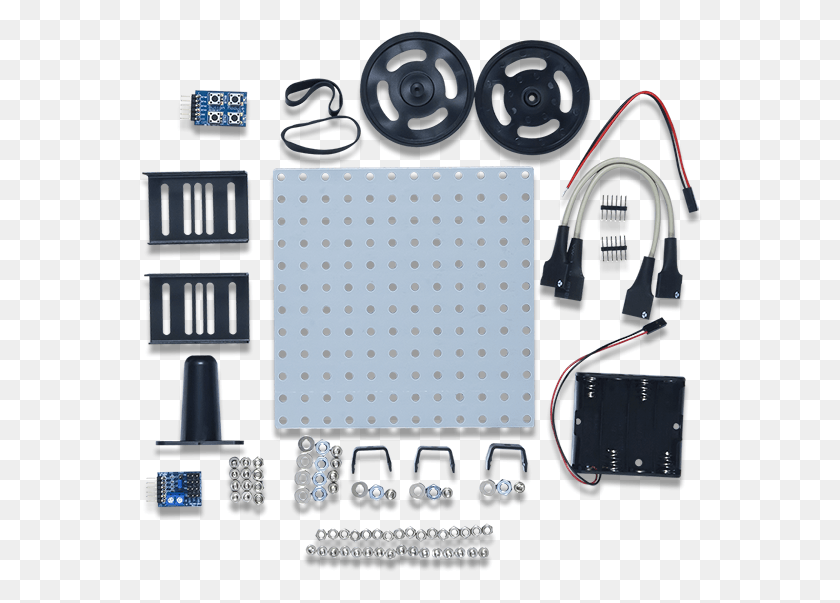 566x543 Product Image Of The Components Included In The Srk Electronics, Stereo, Headphones, Headset HD PNG Download