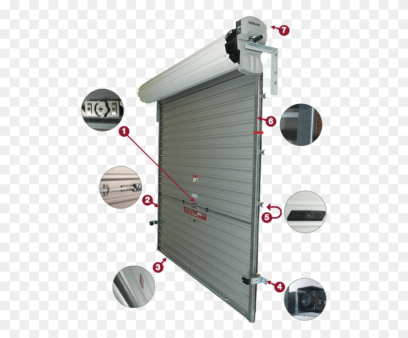 508x637 Product Image Roller Garage Door Lock, Window, Screen, Electronics HD PNG Download