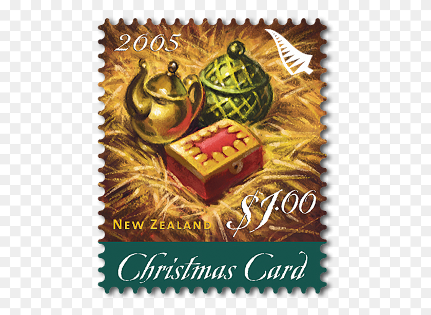 465x553 Product Listing For 1 Christmas Card Stamp Postage Stamp, Advertisement, Novel, Book HD PNG Download