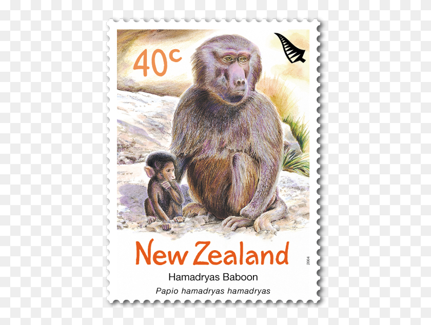 436x574 Descargar Png Año Del Mono Sello Postal Animal Nueva Zelanda, Persona Humana, La Vida Silvestre Hd Png