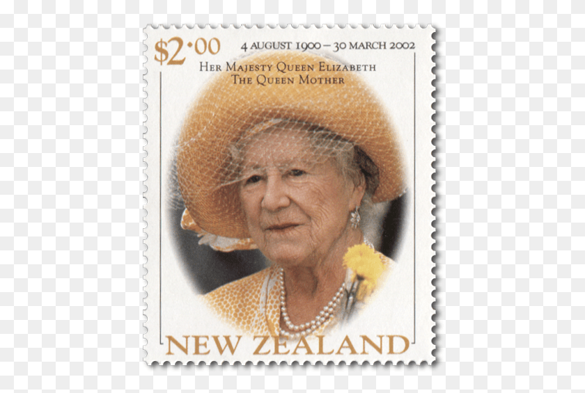 436x505 Product Listing For Queen Elizabeth The Queen Mother Postage Stamp, Person, Human, Hat HD PNG Download