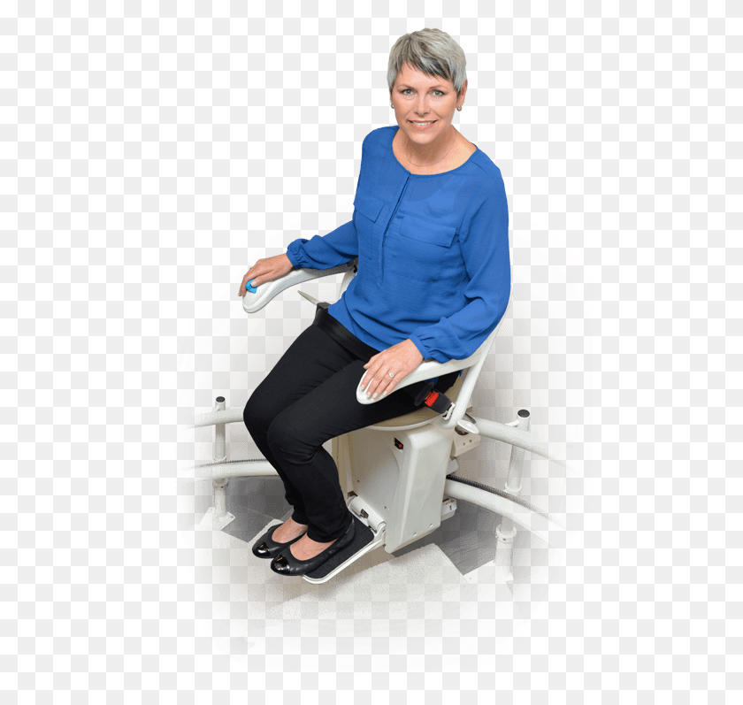 500x737 Продукт Pg Stairlift Savaria Stairlifts, Clothing, Apparel, Chair Hd Png Download
