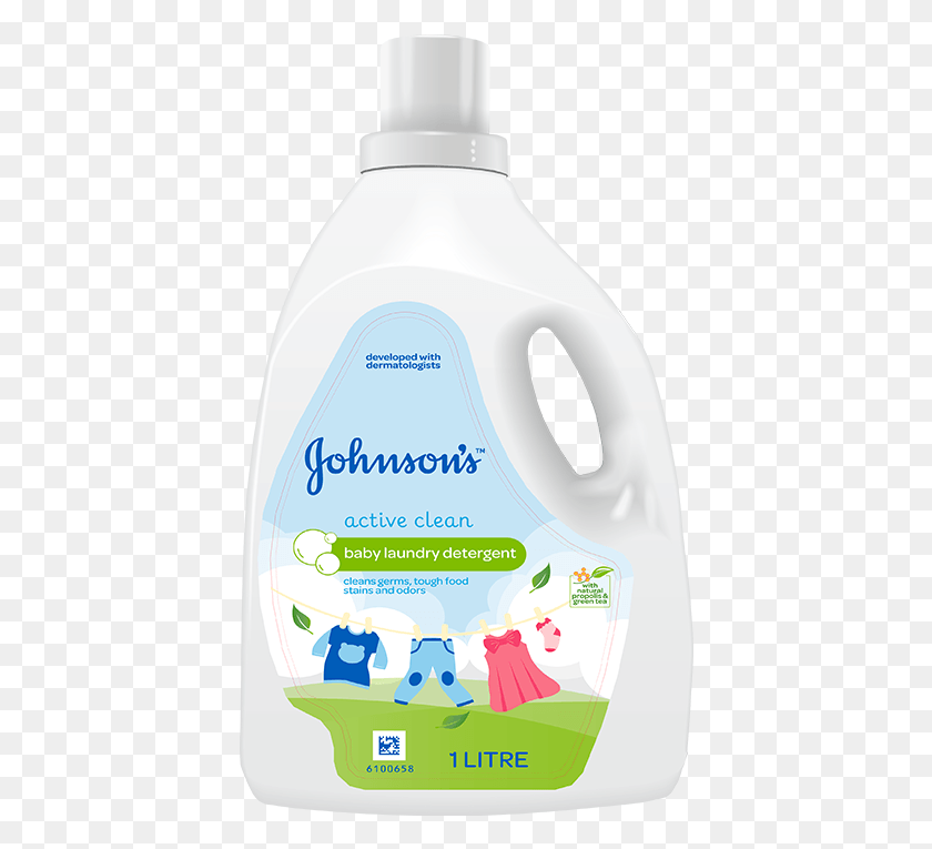 410x705 Product Shot 1l Active Clean Johnson39s Baby Laundry Detergent, Bottle, Text, Shampoo HD PNG Download
