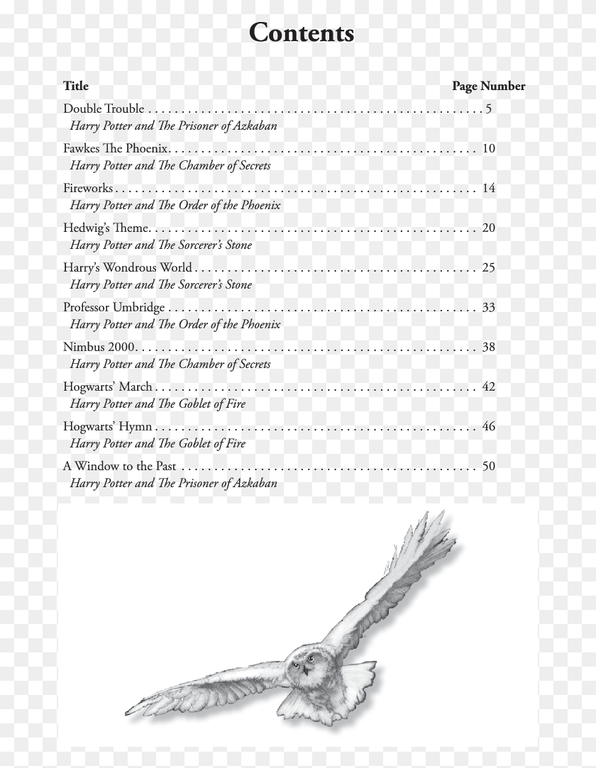 677x1023 Product Thumbnail Harry Potter Book 5 Table Of Contents, Text, Bird, Animal HD PNG Download