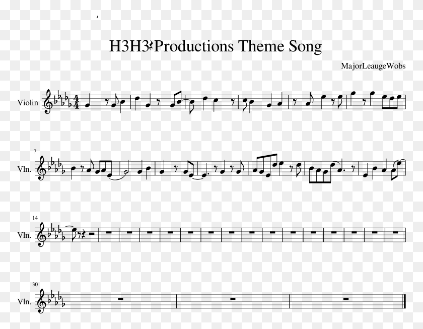 773x593 Productions Theme Song Sheet Music Composed By Ugly Duckling Dancing Line Sheet Music, Gray, World Of Warcraft HD PNG Download