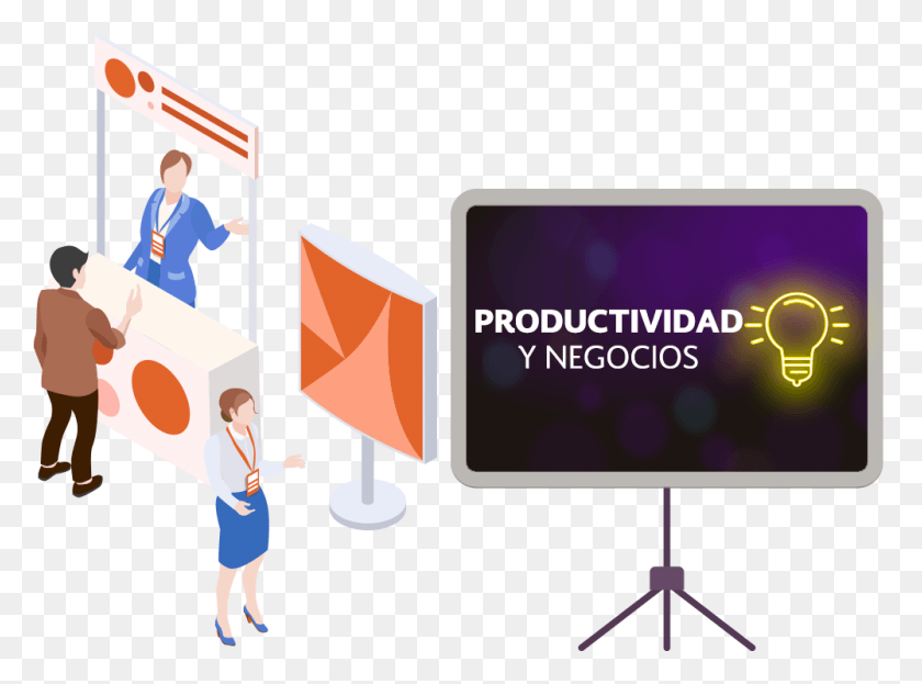 1000x722 Productividad Y Negocios Exhibition Center Isometric, Person, Human, Symbol HD PNG Download