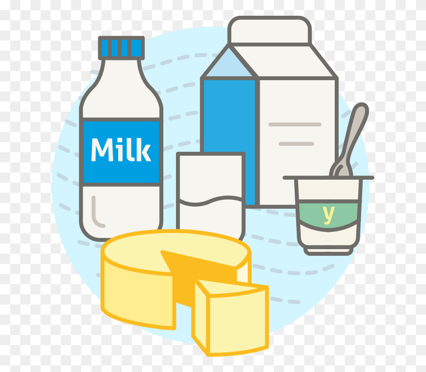 637x673 Products Clipart Milk Yogurt Cheese Milk Cheese And Yogurt Clipart, Beverage, Drink, Label HD PNG Download