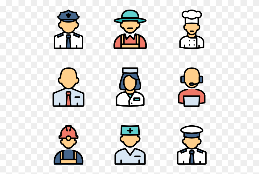 502x505 Profession Cartoon, Poster, Advertisement, Crowd HD PNG Download
