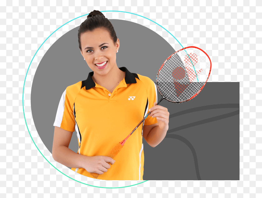 697x575 Professional Badminton Player Soft Tennis, Person, Human, Racket HD PNG Download