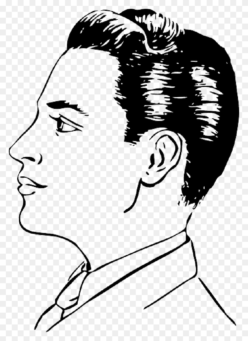 800x1125 Profile Clipart Cartoon Face Side View Of Face Cartoon, Head, Person, Human HD PNG Download