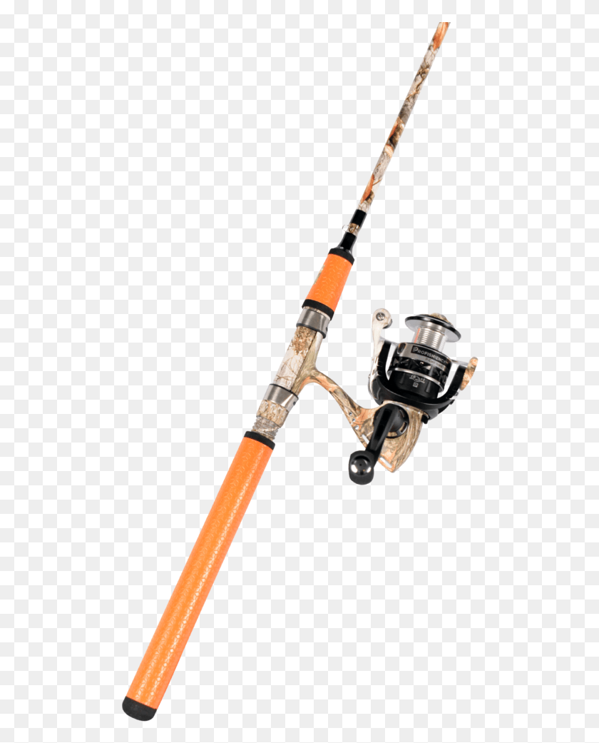 502x981 Profishiency 6ft 8in Realtree Orange Spinning Combo Fishing Rod, Hammer, Tool, Leisure Activities HD PNG Download