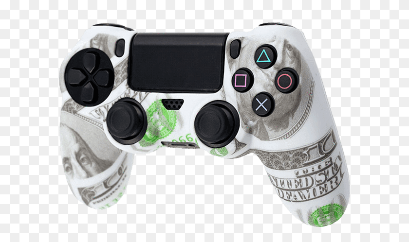 601x438 Proflex Show Me The Money Silicone Cover For Ps4 Controller 100 Dollar Bill, Joystick, Electronics, Camera HD PNG Download