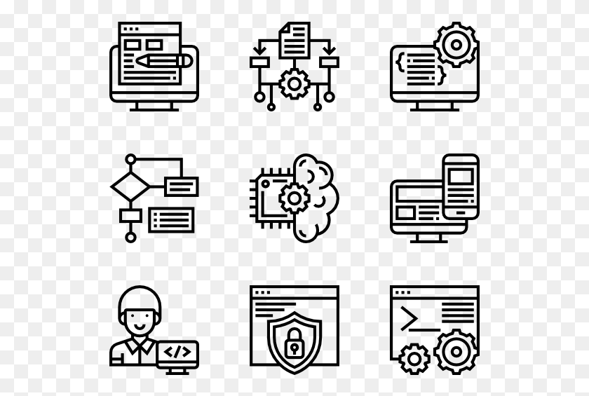 529x505 Programming Manufacturing Icons, Gray, World Of Warcraft HD PNG Download
