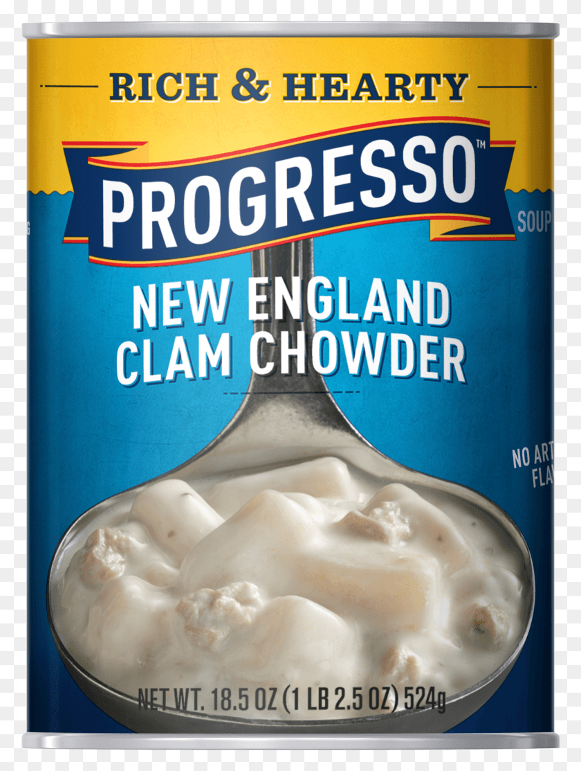 1333x1801 Progresso Soup Rich Amp Hearty New England Clam Chowder Cream Cheese, Dessert, Food, Yogurt HD PNG Download