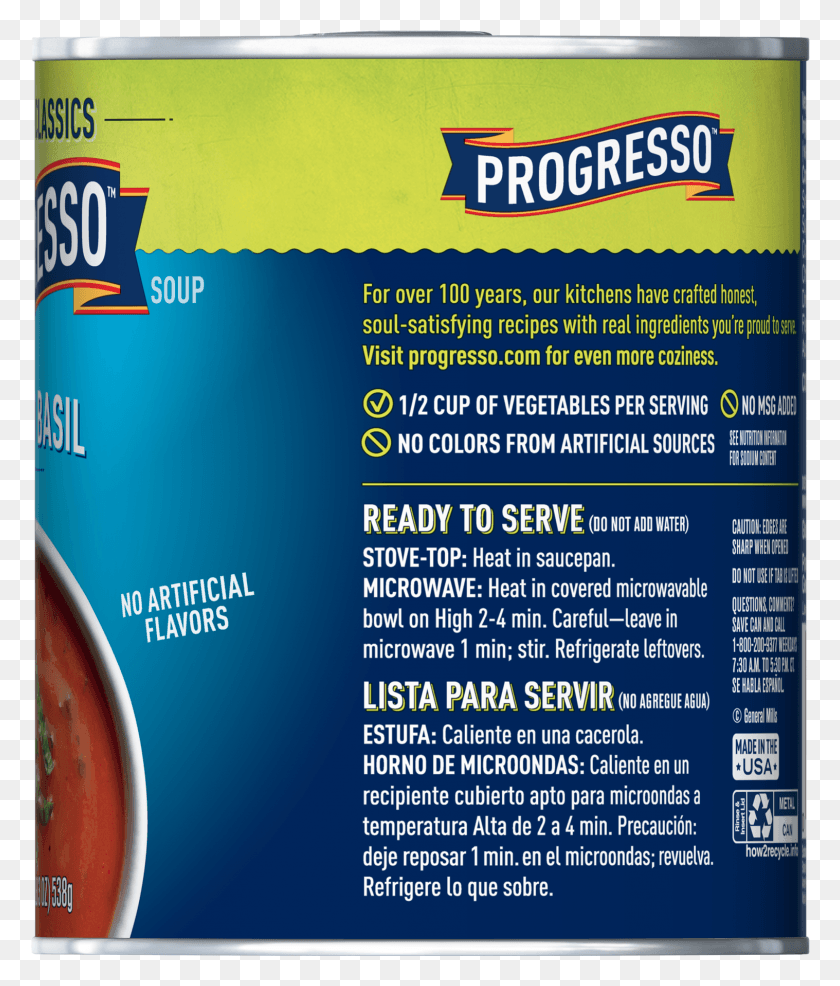 1517x1801 Progresso Soup Vegetable Classics Tomato Basil Soup Graphic Design, Advertisement, Poster, Flyer HD PNG Download