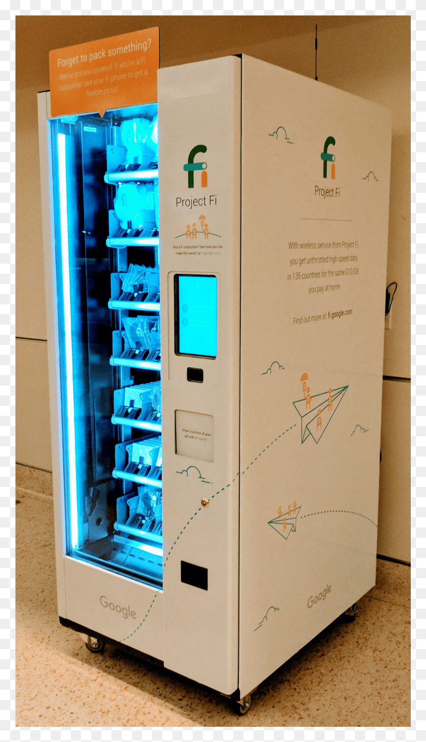 1654x2977 Торговый Автомат Project Fi В Международном Торговом Автомате Google Fi В Сан-Хосе Hd Png Скачать