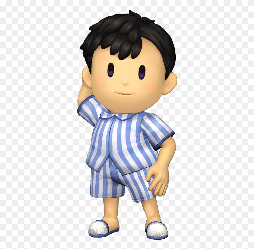 335x763 Project M Pajama Ness, Doll, Toy, Person HD PNG Download