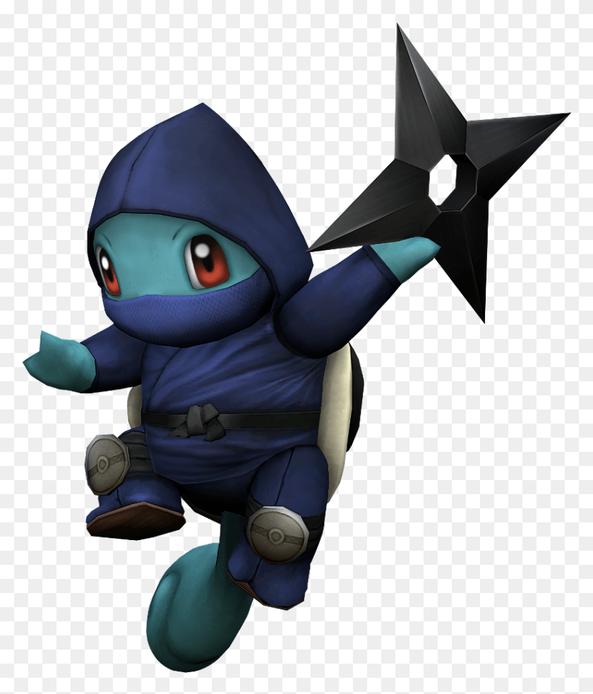 825x977 Project M Shinobi Squirtle Squirtle Ninja, Toy, Star Symbol, Symbol HD PNG Download