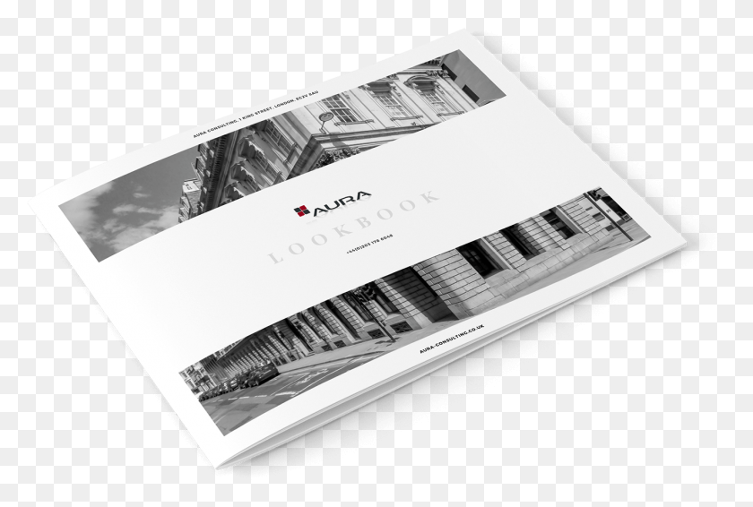 1351x877 Project Management Lookbook Inspiring Projects By Aura Mock Up Brochure, Text, Poster, Advertisement HD PNG Download