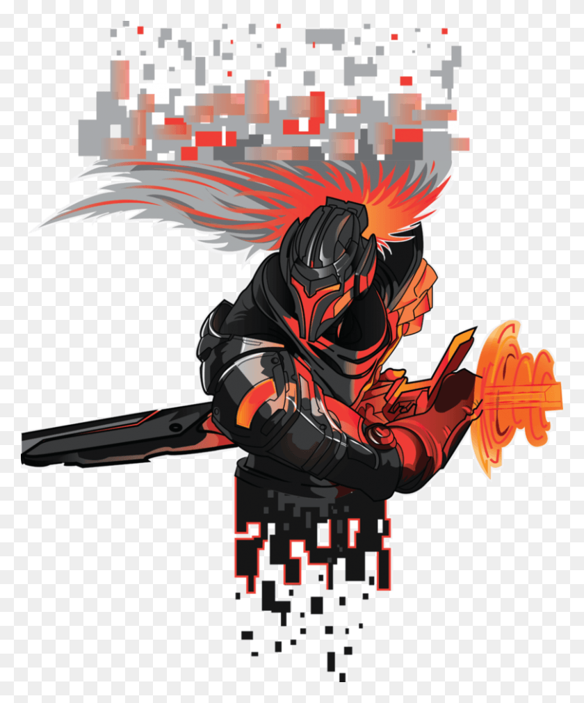 809x987 Project Yasuo League Of Legends By, Poster, Advertisement, Person HD PNG Download