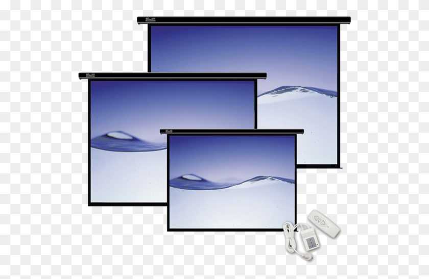 536x487 Projector Screens Electric Screen, Monitor, Electronics, Display HD PNG Download