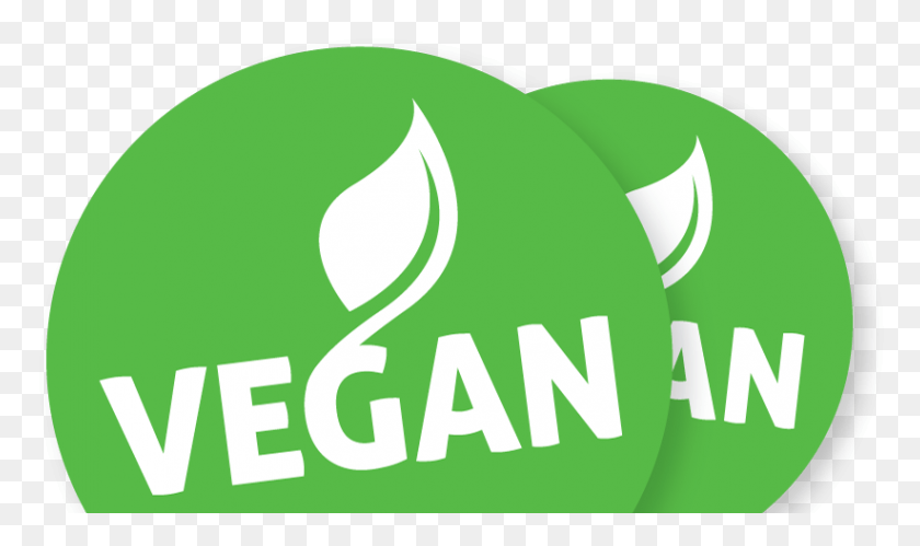 822x463 Promotional Vegan Labels And Stickers Circle, Logo, Symbol, Trademark HD PNG Download