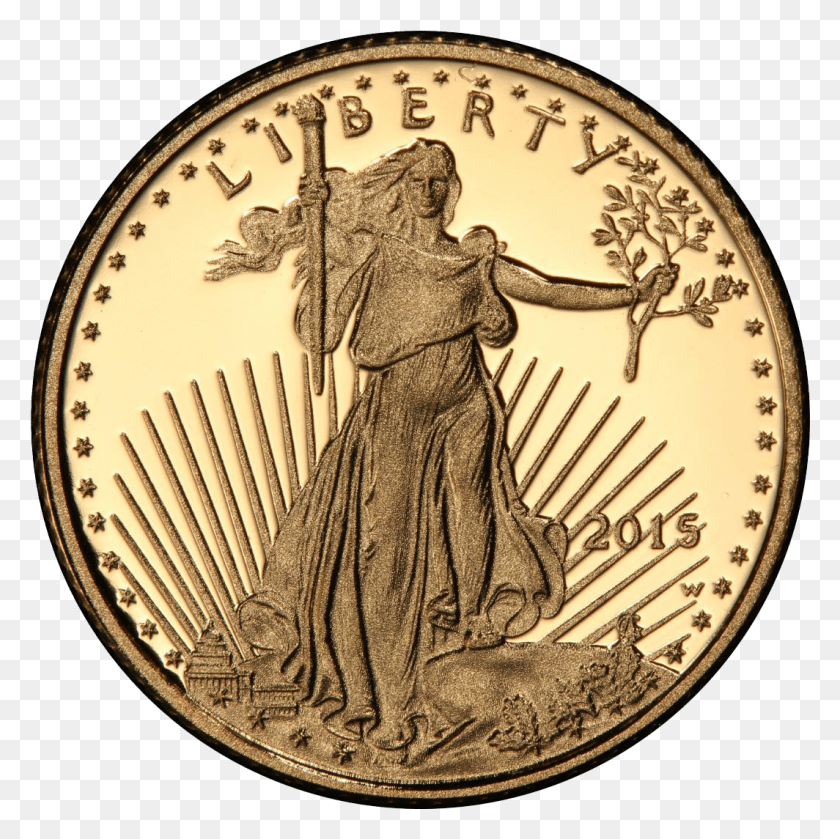 1064x1063 Proof American Gold Eagle Us Coins, Coin, Money, Cross HD PNG Download